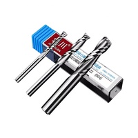 Fresa de extremo de carburo sólido personalizable, brocas de enrutador CNC de corte en espiral de dos flautas de 4mm y 6mm para madera, soporte ODM y OEM