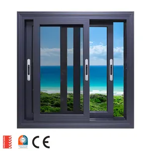 America Standard certificate authentication double glass aluminium window, sliding windows for houses