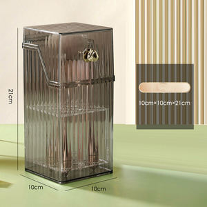 איפור העבודה מברשת בעל אבק-הוכחה איפור אקריליק מברשת תיבת אחסון פלסטיק ברור הגבות עיפרון קוסמטיקה מארגן - Product Image 6