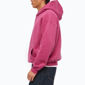 เสื้อฮู้ดดี้ผู้ชายผ้าฝ้ายหนานุ่มพิมพ์ลายคุณภาพสูงแบบขายส่ง ทรงโอเวอร์ไซส์ พิมพ์ลายตามสั่ง หรูหรา สไตล์ฝรั่งเศส - Product Image 4