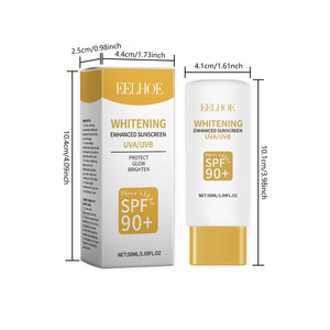 Crema facial EELHOE-Crema de protección solar y bloqueador solar con beneficios nutritivos y blanqueadores-Protección SPF para una piel sana y brillante - Product Image 3