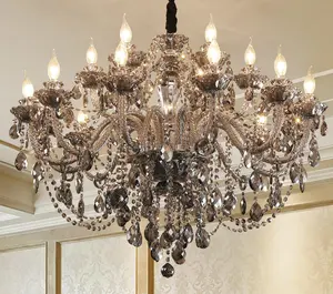 Lustre LED en cristal au style européen, design créatif, éclairage d'intérieur, luminaire décoratif de plafond, idéal pour un salon, une Villa ou un hôtel, 9119
