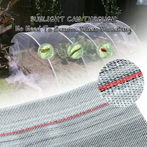 Filet anti-insectes 12-50 mailles 55-145 g/m² HDPE+UV transparent, service de découpe, utilisation en serre et jardin - Product Image 5