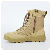 Bottes tactiques respirantes en cuir de vachette pour hommes, antidérapantes, en caoutchouc noir PU, maille jungle, pour toutes les saisons (printemps, été, automne, hiver) - Vente en gros