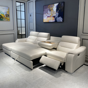 Sofá Modular en Forma de L con Mecanismo Reclinable Inteligente, Multifuncional, con Carga USB-C, Cama Plegable con Almacenamiento, Sofás para Sala de Estar L-308 Func - Product Image 4