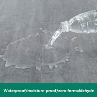 NEUER PVC-Vinylboden Selbstklebende Rutschfeste Zementboden-Aufkleber Verstärkt Verschleißfest Wasserdicht 60x60CM Schlafzimmer Büro
