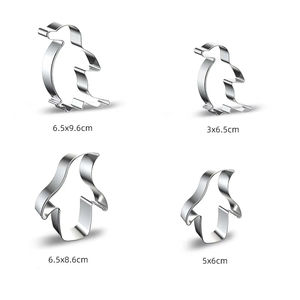 <span class=keywords><strong>Pingouin</strong></span> Cookie <span class=keywords><strong>Biscuit</strong></span> Fondant Moule Cortador De Galletas Personnalisé En Acier Inoxydable Cookie Cutter Set pour la Cuisson - Product Image 4