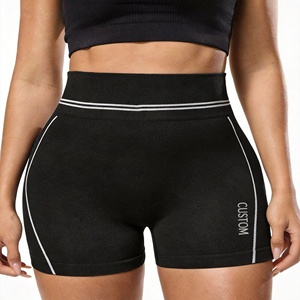 Shorts de yoga pour femmes à taille haute, effet push-up, séchage rapide, en nylon et élasthanne, anti-transparence, sensation seconde peau, pour la gym, le yoga et la course à pied - Product Image 1