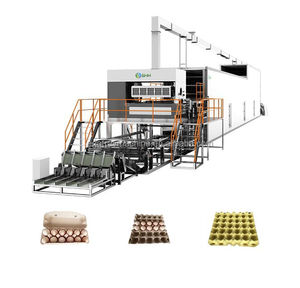 Machine de moulage de pâte à papier de déchets de papier recyclé entièrement automatique Ligne de production et de fabrication de plateaux à oeufs Machines de fabrication de papier - Product Image 2