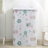 Housse de protection anti-poussière pour lave-linge/séchoir, imperméable, avec rouleaux anti-poussière