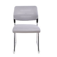 Chaise de réunion sans accoudoirs à cadre métallique, dossier bas, empilable, pour formation et bureau, Sillas Para Reunion