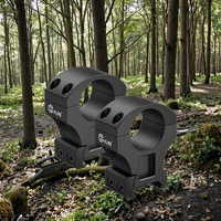 CVLIFE Anneaux de portée tactique en aluminium pour monture de précision, profil haut de 1 pouce, TUBE de 20mm et 30mm, accessoires de chasse 2 pièces