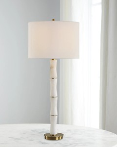 Lámpara de Mesa de Cerámica Blanca de Alta Gama, para Sala de Estar, Dormitorio, Villa, Diseño de Lujo, Base para Bombilla E26, Eléctrica, Personalizable, Nueva Llegada - Product Image 6