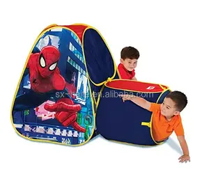 Tenda Lipat Anak Pop Up Bermain Tenda untuk Anak Outdoor Camping Spiderman Anak-anak Tenda Rumah