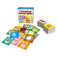 Conception personnalisée Les enfants trouvent un jeu de cartes assorti à différentes mémoires avec impression de jeu de cloches