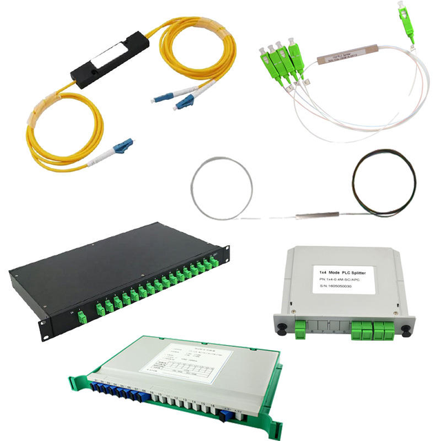 1xN PLC Splitter Tray FTTH Fiber Optic Distribution Box Equipment for 5G Network