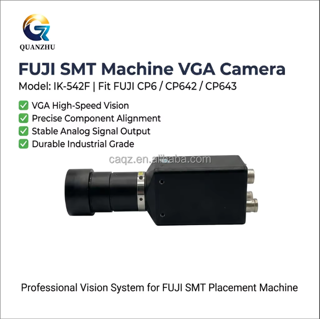 FUJI K1133X CCD Camera IK-542FS Used | for CP643/CP6 Series | Tested Vision System Component