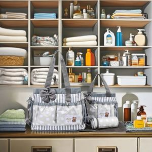 INS HOT Mommy <b>Bag</b> Embroidery Patrern Mother <b>Baby</b> Canvas Tote Handbag <b>Bag</b> Fashion Large Capacity Mommy Traveling <b>Bag</b> - Product Image 3