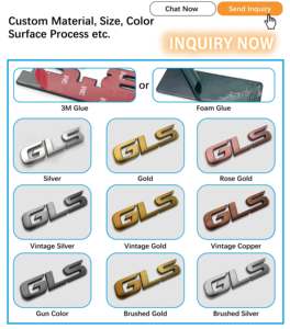 Venta al por mayor personalizado 3D plástico negro letras Logo Abs cromo coche insignia Auto emblema para coche cuerpo calcomanía - Product Image 3