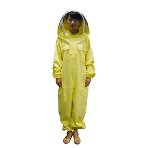 High quality Beekeeping tools bee clothes/clothing Cotton yellow Beekeeping Suit