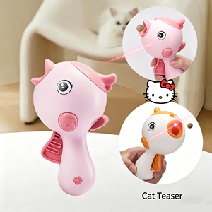 Lanceur de friandises interactif pour animaux de compagnie, pistolet catapulte avec laser pour chats et chiens - Product Image 4