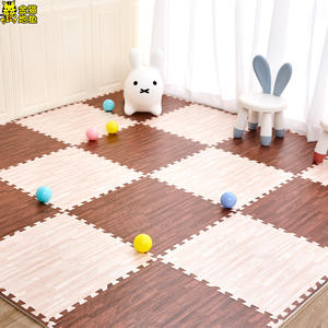 Tapis de jeu en mousse effet bois Muwen, épaisseur 2,5 cm, tapis d'éveil emboîtable pour bébé, pour la maison, le salon, unisexe, de 0 à 24 mois - Product Image 4