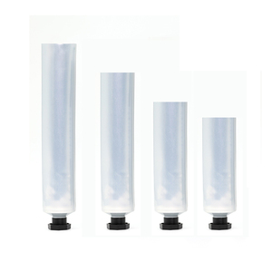 30ml 50ml 60ml 80ml 100ml open top ABL packing silvery Aluminum Plastic Octagonal cap Unsealed tail Squeeze Tube open end tube