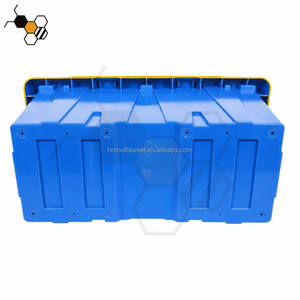 Equipo <span class=keywords><strong>de</strong></span> Apicultura, Caja <span class=keywords><strong>de</strong></span> Transporte <span class=keywords><strong>de</strong></span> Abejas <span class=keywords><strong>de</strong></span> Plástico Azul y Amarillo, Compatible con Marcos Langstroth, British National y Dadant - Product Image 6