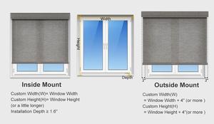 Modern Home Decor Built-In Spring Cordless Manual <strong>Roller</strong> <strong>Blinds</strong> Customized Size Color Polyester <strong>Material</strong> Vertical Pattern OEM - Product Image 5