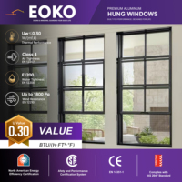 Ventanas Dobles de Aluminio EOKO con Rotura de Puente Térmico, Eficiencia Energética, Ventanas Dobles Abatibles Residenciales para Hoteles y Edificios de Apartamentos