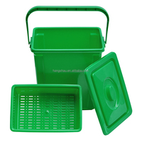 HANGSHUA 10L Compost Seau Épluchures de Légumes Poubelle Comptoir Conteneur de Déchets Alimentaires Avec LidKitchen Cuisine