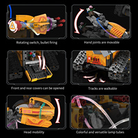 Juego de Bloques de Construcción de Robots con Control Remoto de Cinco Variables, Programación de Estructura, Plástico ABS Eléctrico, Personalizable, Venta al Por Mayor