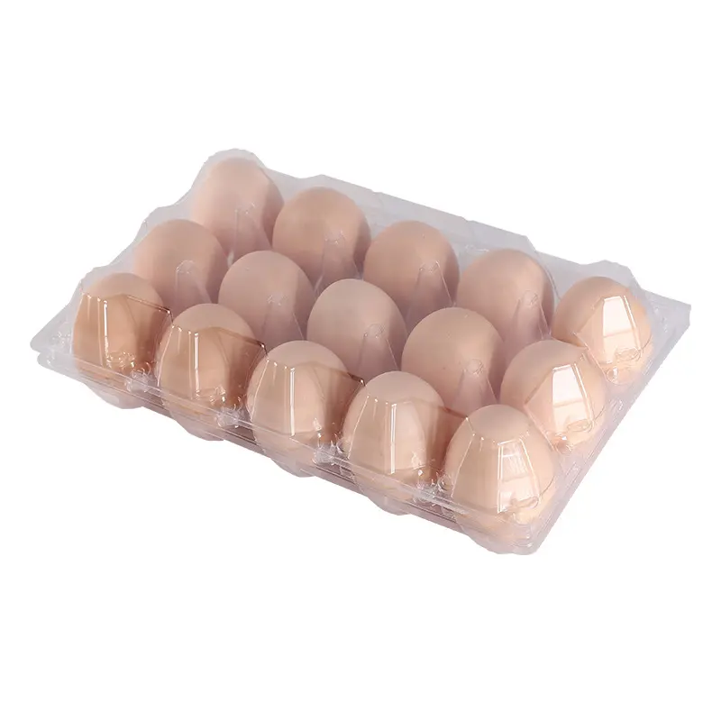 กล่องพลาสติกบรรจุไข่15เซลล์สำหรับไก่เป็ด