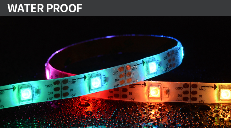 WS2812b 5v dream color led strip 2 Years Warranty rgb SK6812 rgbic addressable ws2812b led strip