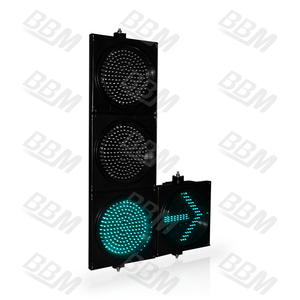 Signalisation routière LED à boule rouge et verte de 300 mm pour allée - Product Image 5