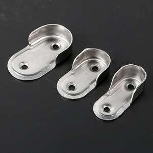 Support de tringle à vêtements Li Hai Hardware en acier laminé à froid nickelé, quincaillerie de penderie moderne et simple - Product Image 1