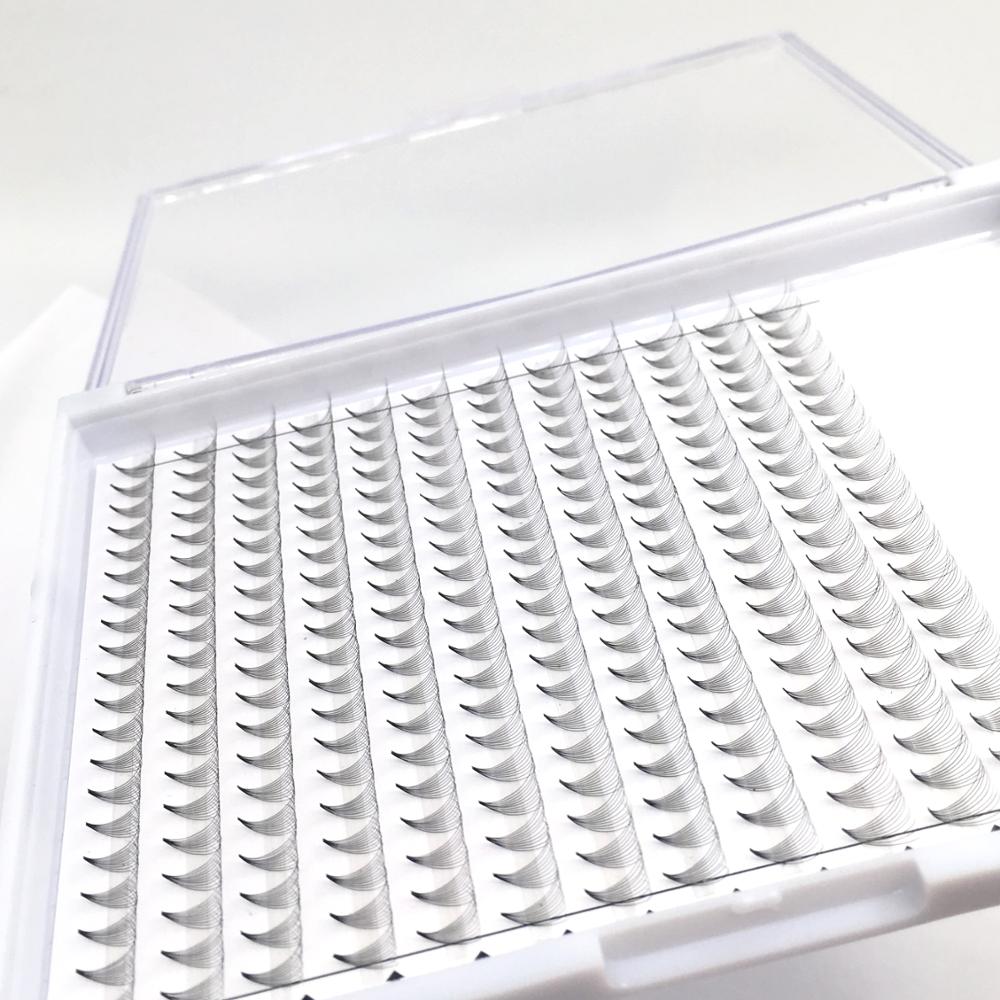 Ресницы собственного бренда или частного бренда 10D, готовые веерные ресницы, большие лотки, декоративные свободные ресницы в кастрюлях или банке 2D-10D, расклешенные ресницы