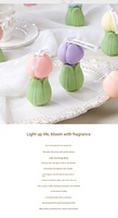 Großhandel Luxuriöse Tulpenförmige Glaskerzen Exquisite Handgefertigte Duftkerzen Ostern Weihnachten Chinesisches Neujahr Geschenke Hochzeits-Souvenirs