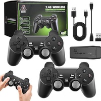 Manette de jeu portable professionnelle M8 Mini 3DS 2.4G HD sans fil pour PS1, jeux vidéo rétro classiques, console de jeux