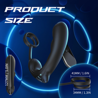 S-Hande Cock Delay Ring Fernbedienung Prostata-Massage Stimulation Vibrierender Butt Plug Spielzeug für Männer