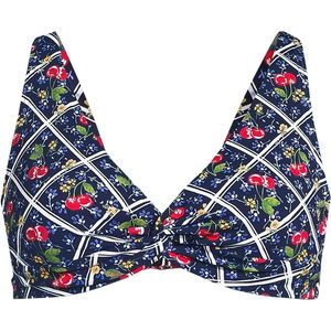 Conjunto de Bikini para Mujer con Top de Cierre Frontal y Aros, Resistente al Cloro, con Falda a Juego, Estampado Digital, Spandex y Poliéster - Product Image 4