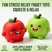 Jouet pomme populaire à rebond lent, doux et moelleux, jouet anti-stress extra-large.