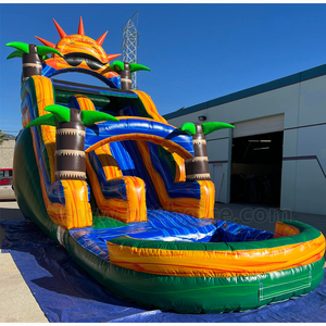 Trung Quốc Thương Mại Sân Sau Dành Cho Người Lớn Cầu Vồng Ánh Nắng Mặt Trời <span class=keywords><strong>Inflatable</strong></span> Dành Cho Người Lớn Trượt Có Thể Tháo Rời Hồ Bơi Kép Làn Đường Trượt Nước Sân Sau - Product Image 5