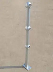 Factory Industry metal ball-joint stanchions platform railing  stair railing