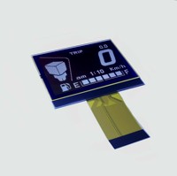 LCD speedometer motor untuk YAMAHA 160x108 dots DFSTN mode hitam putih 8 bit paralel catu daya 3.3V 54 pin FPC