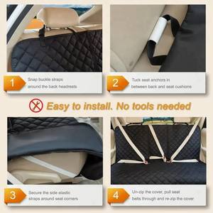 غطاء حماية فاخر لمقعد السيارة للحيوانات الأليفة، غطاء مقعد سيارة للكلاب مقاوم للماء يستخدم لمرة واحدة لرحلات الحيوانات الأليفة - Product Image 3