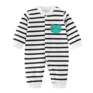 Conjunto de Ropa de Algodón para Bebé Recién Nacido para Primavera, 100% Algodón, Traje de Gateo con Estampado Animal, Algodón Peinado - Product Image 2