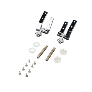 Toilet Seat Round Wood Finish Zinc Alloy Hinge <b>Kit</b> Replacement Parts - Product Image 3