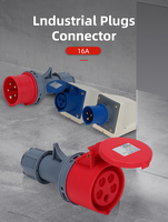 Connecteurs Industriels Étanche HFE IP44 IP67 3 4 5 Broches 3P 4P 5P 16A 110V 220V 380V 16 Ampères 013 113 213 313 413 Prises et Fiches Étanches