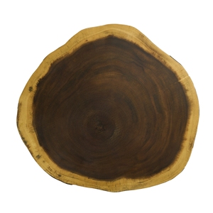 Planche à découper ronde en bois de hêtre antidérapante et durable, épaisseur 3,5 cm avec coutures invisibles - Product Image 1